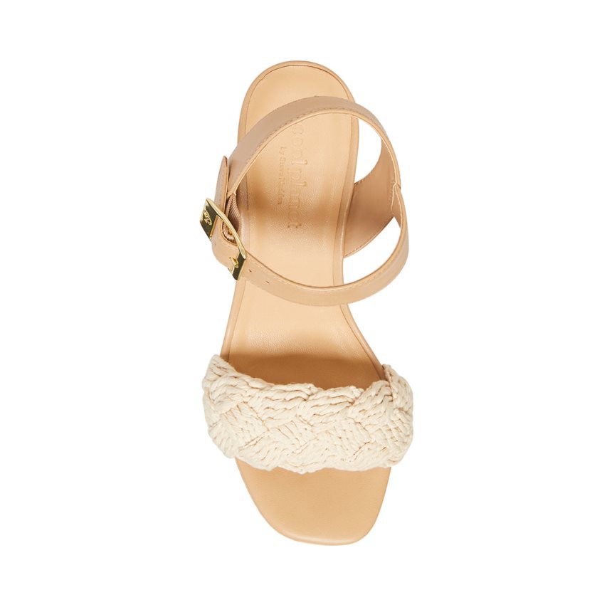 Sandalias Tacones Steve Madden Junee-w Natural Mujer Marrones | ES YGES30